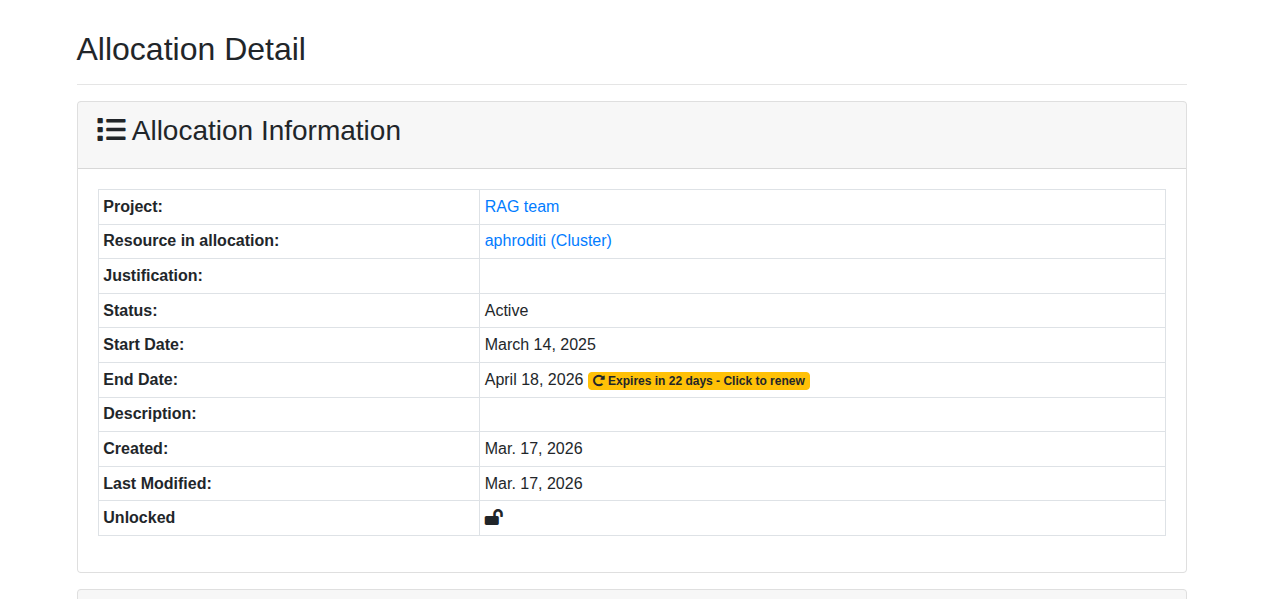 Allocation Overview
